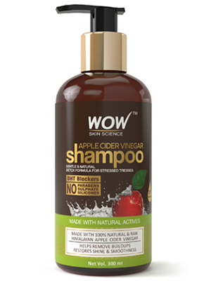  : Buy WOW Skin Science Apple Cider Vinegar Shampoo - 300ml online  in India on Foxy. Free shipping, watch expert reviews.