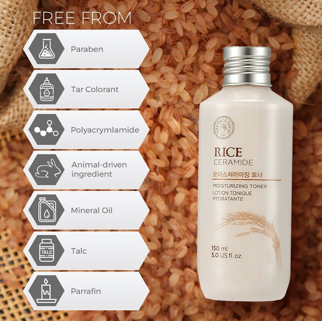 Rice & Ceramide Moisturizing Toner – THE FACE SHOP