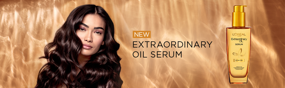  : Buy L'Oreal Paris Extraordinary Oil Hair Serum (100ml) online in  India on Foxy. Free shipping, watch expert reviews.