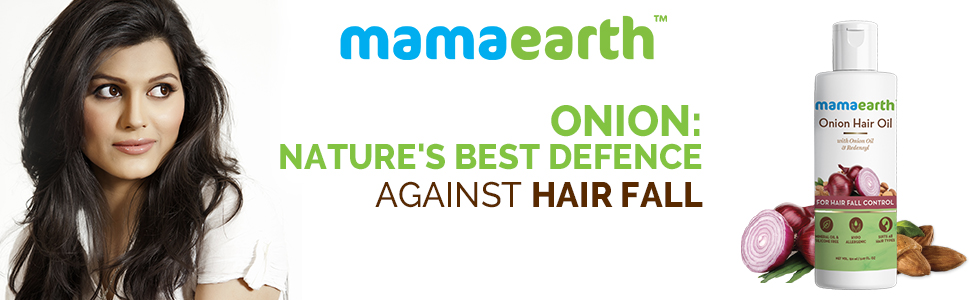  : Buy mamaearth Onion Hair Oil for Hair Regrowth & Hair Fall  Control (250ml) online in India on Foxy. Free shipping, watch expert  reviews.