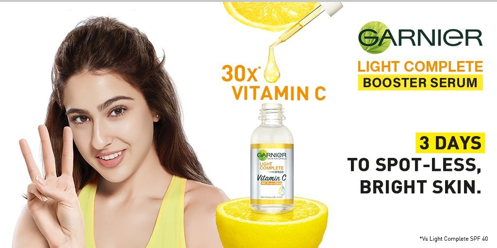  : Buy Garnier Light Complete Vitamin C Booster Serum (30ml) online  in India on Foxy. Free shipping, watch expert reviews.