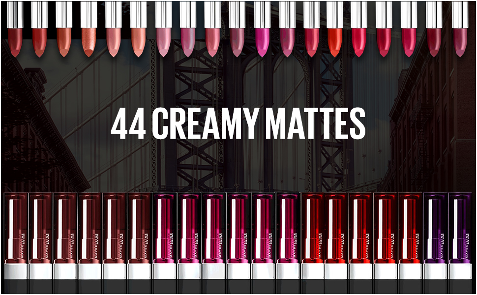 maybelline creamy matte lipstick 35 shades kit